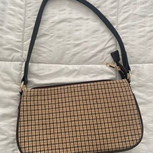 Brown Patterned Shoulder Bag